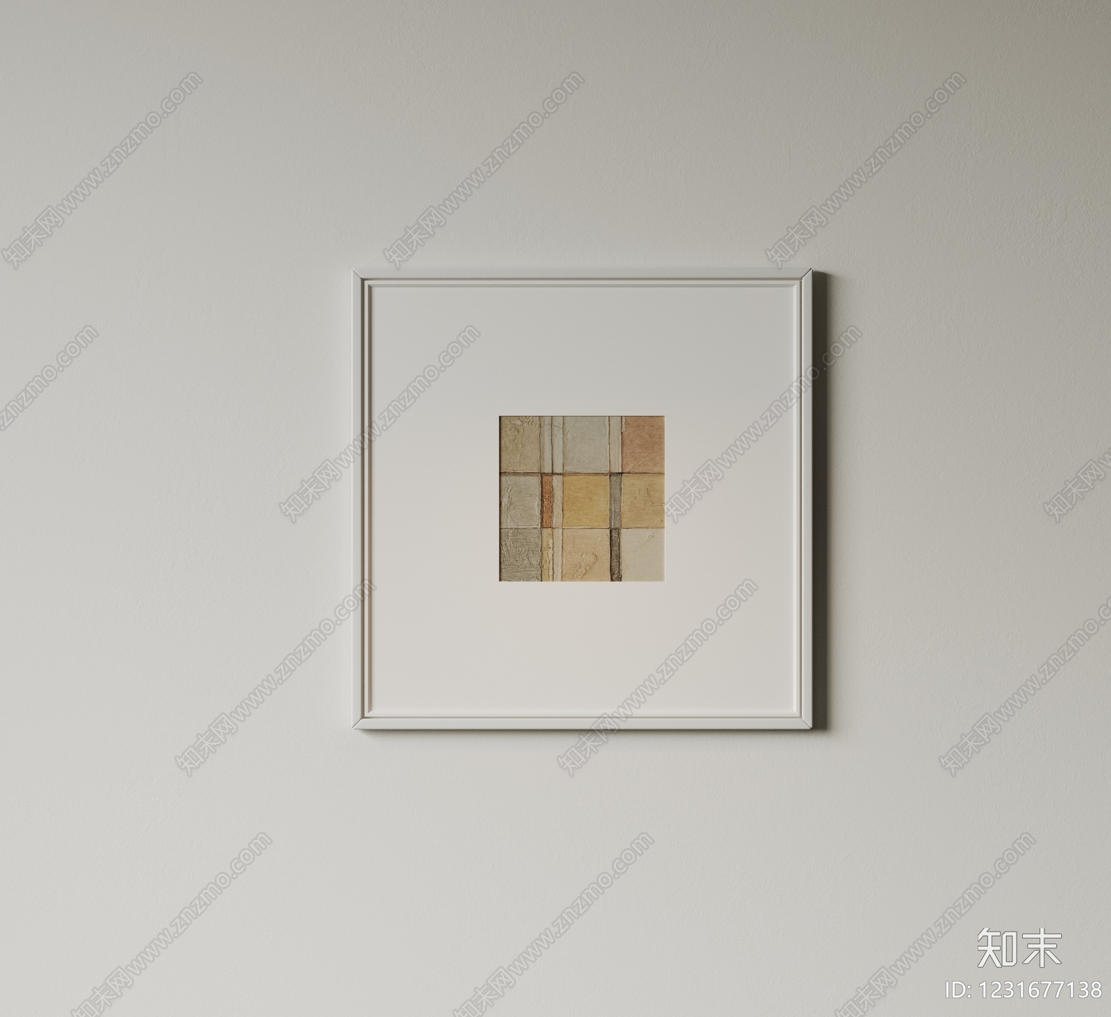 极简抽象画SU模型下载【ID:1231677138】