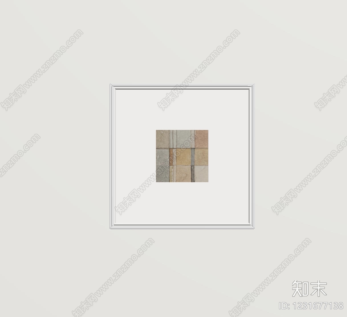 极简抽象画SU模型下载【ID:1231677138】