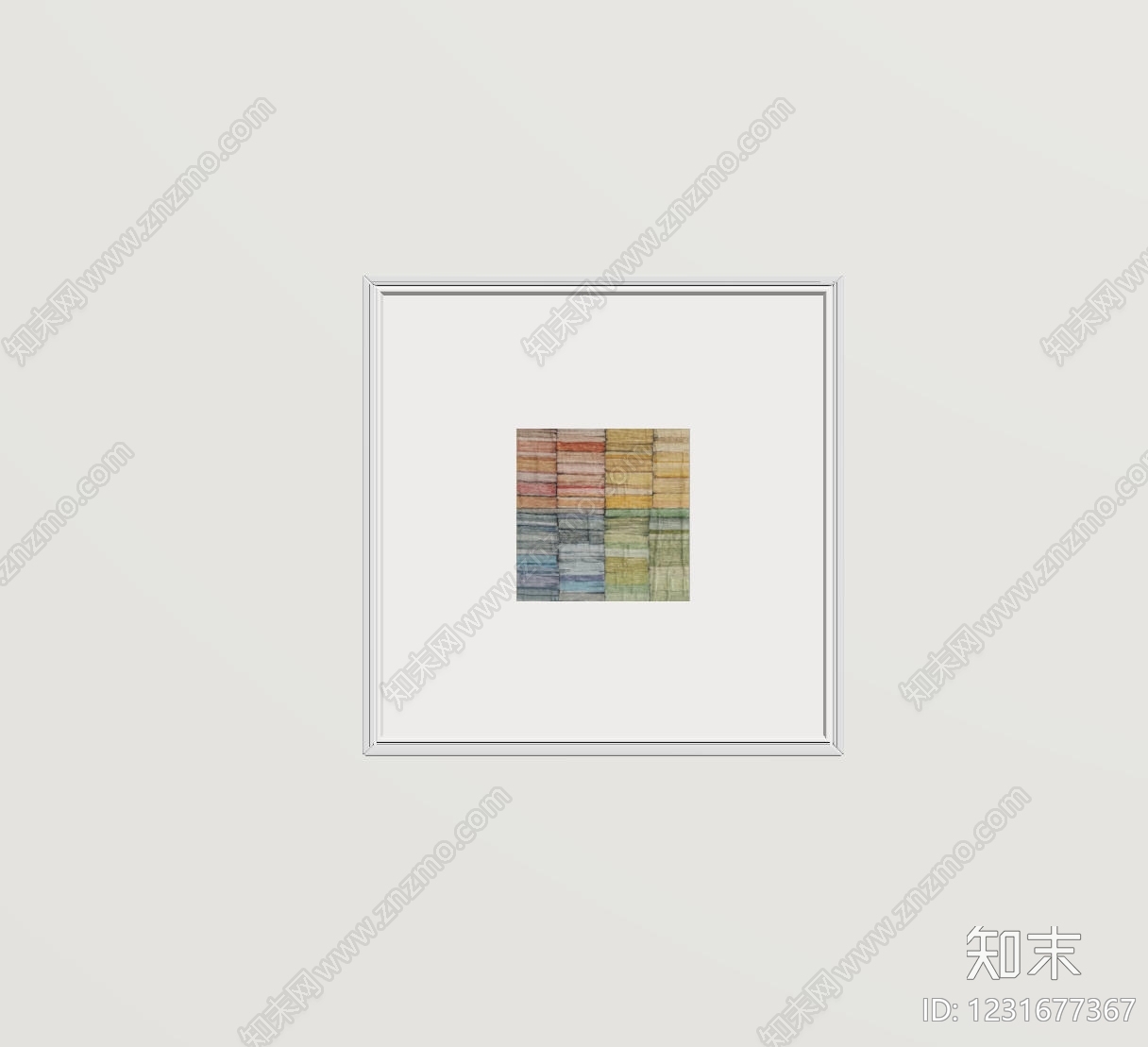 极简抽象画SU模型下载【ID:1231677367】