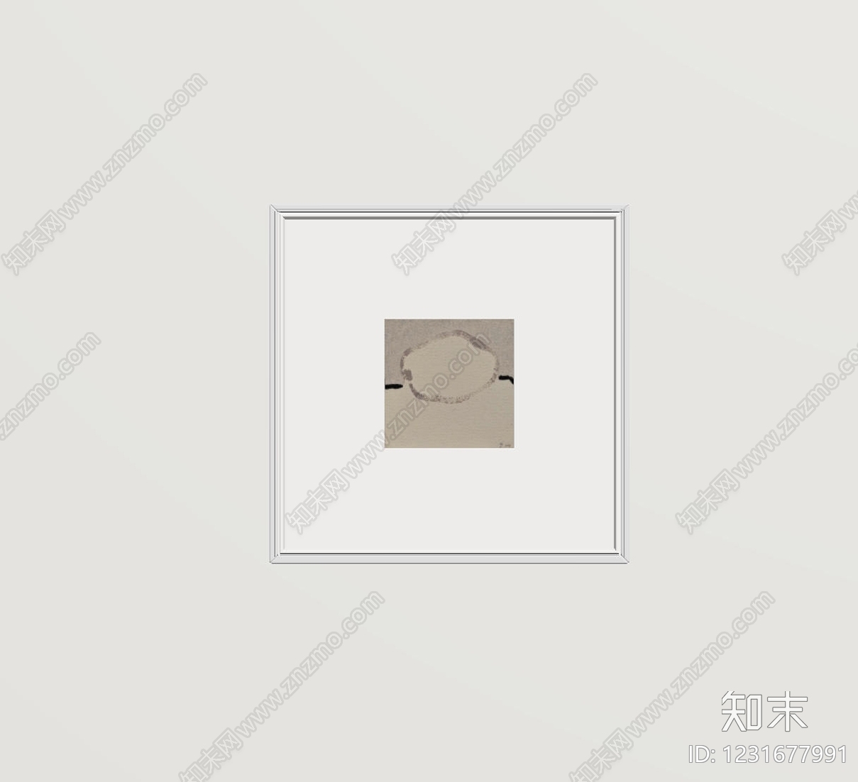 极简抽象画SU模型下载【ID:1231677991】
