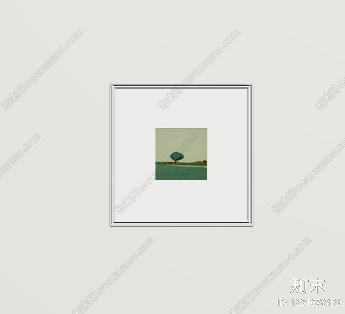 极简抽象画SU模型下载【ID:1231678159】