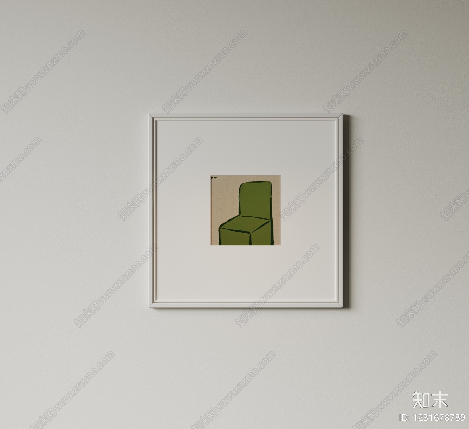 极简抽象画SU模型下载【ID:1231678789】