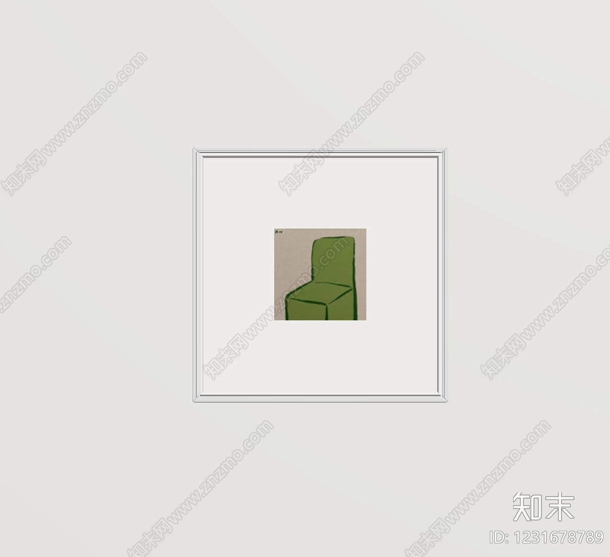 极简抽象画SU模型下载【ID:1231678789】