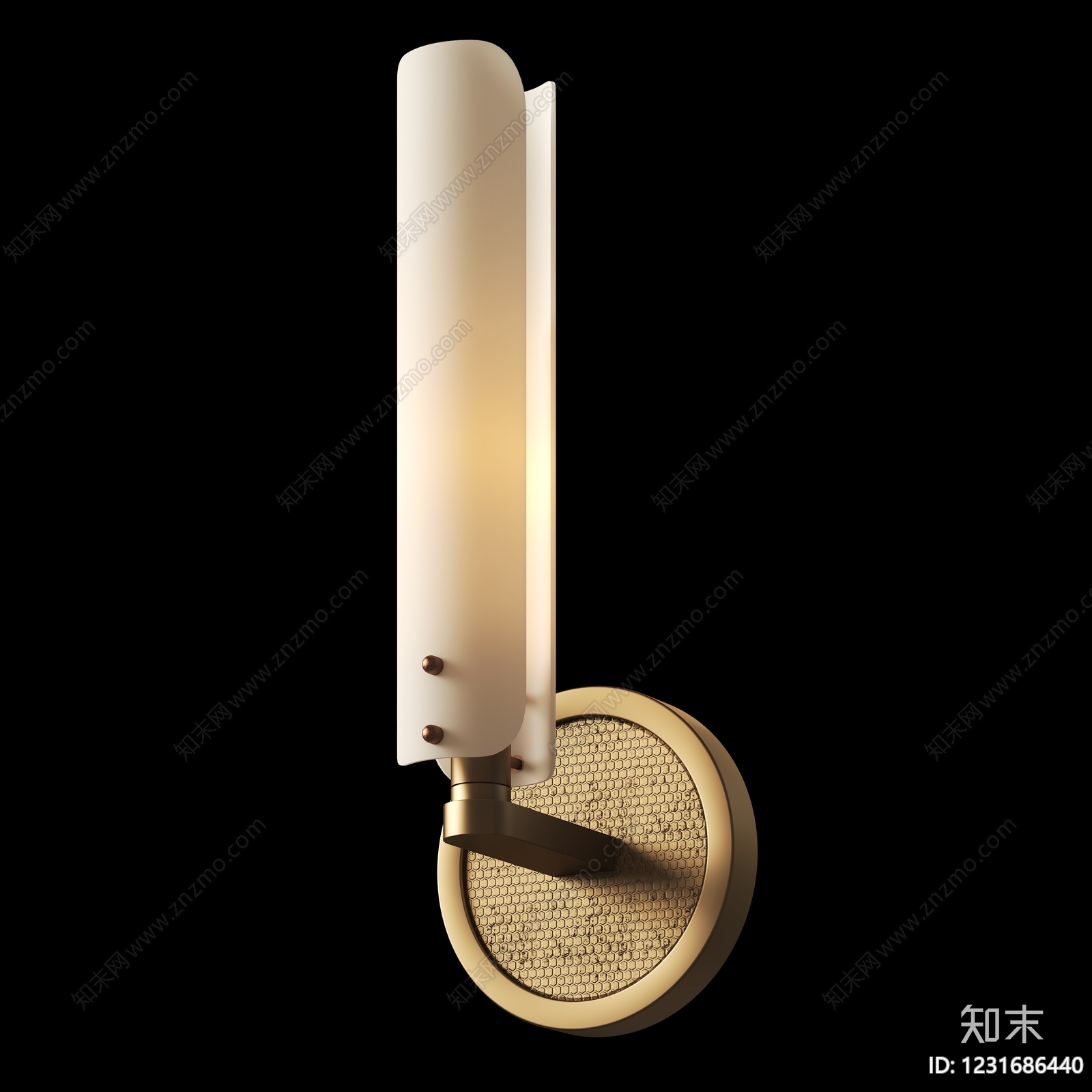 轻奢长条壁灯SU模型下载【ID:1231686440】