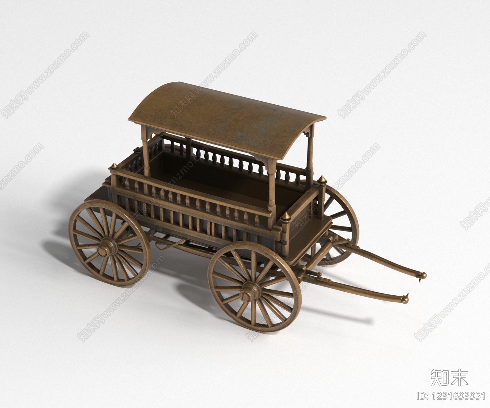 中式雕塑摆件3D模型下载【ID:1231693951】