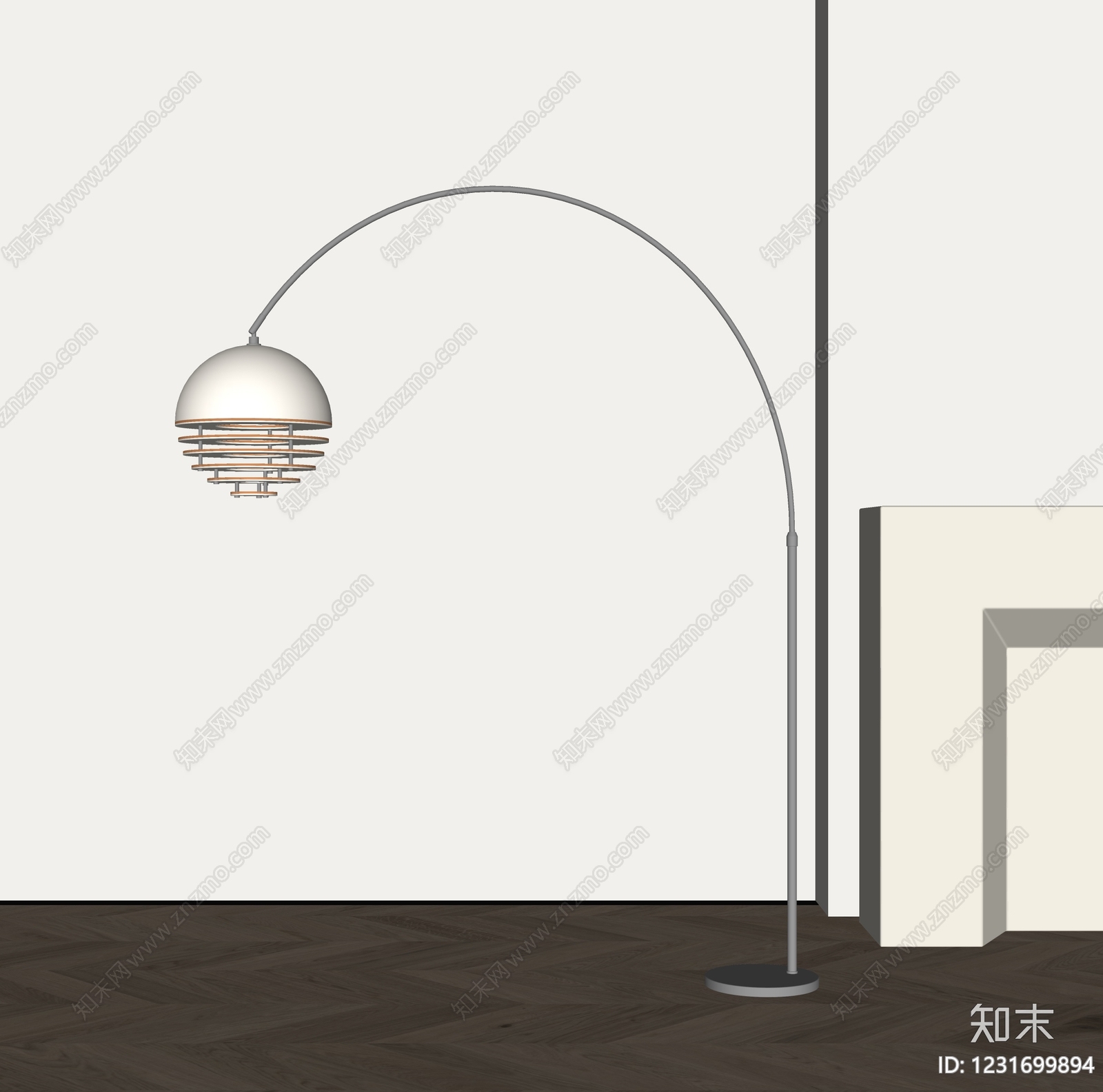 北欧钓鱼灯SU模型下载【ID:1231699894】