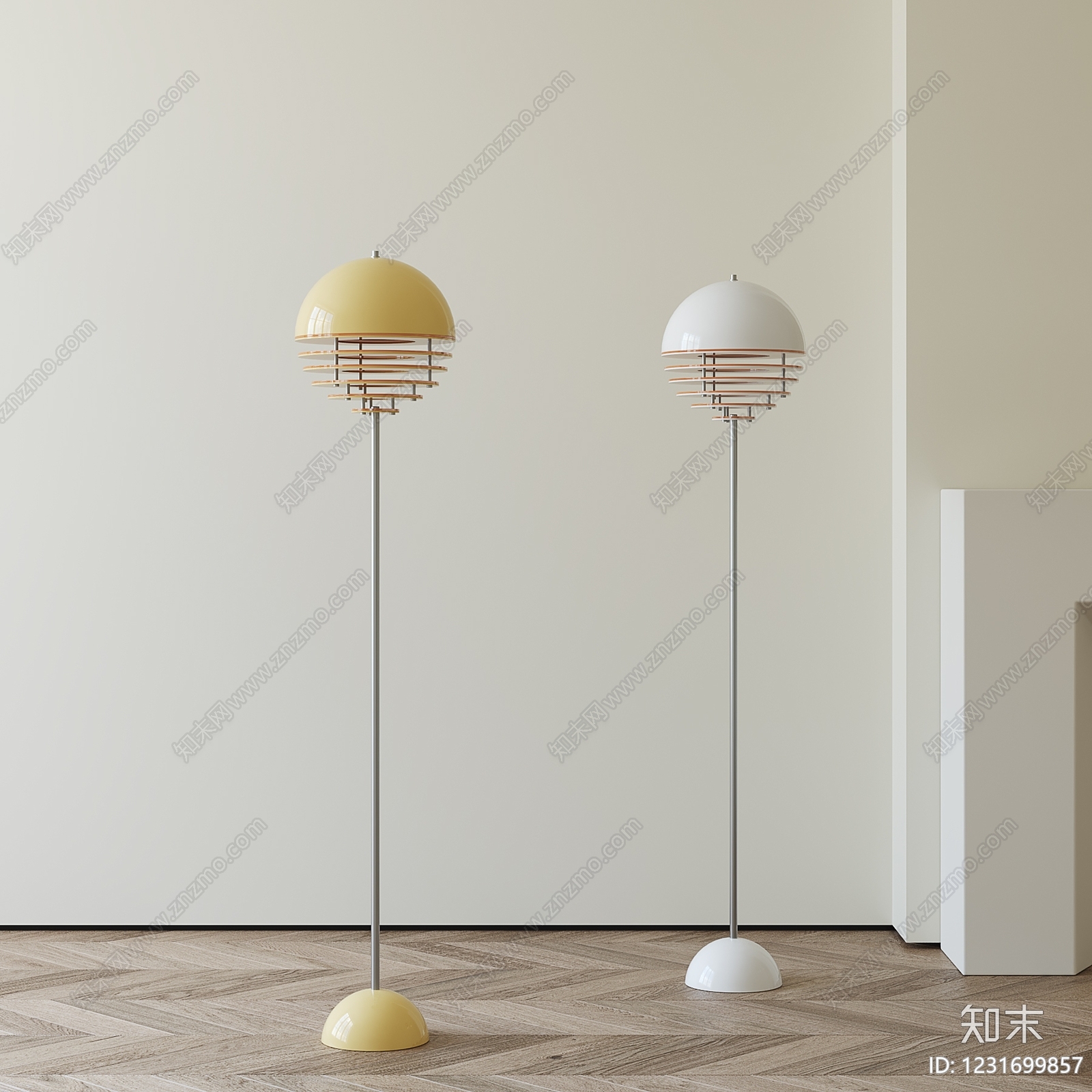 北欧落地灯SU模型下载【ID:1231699857】