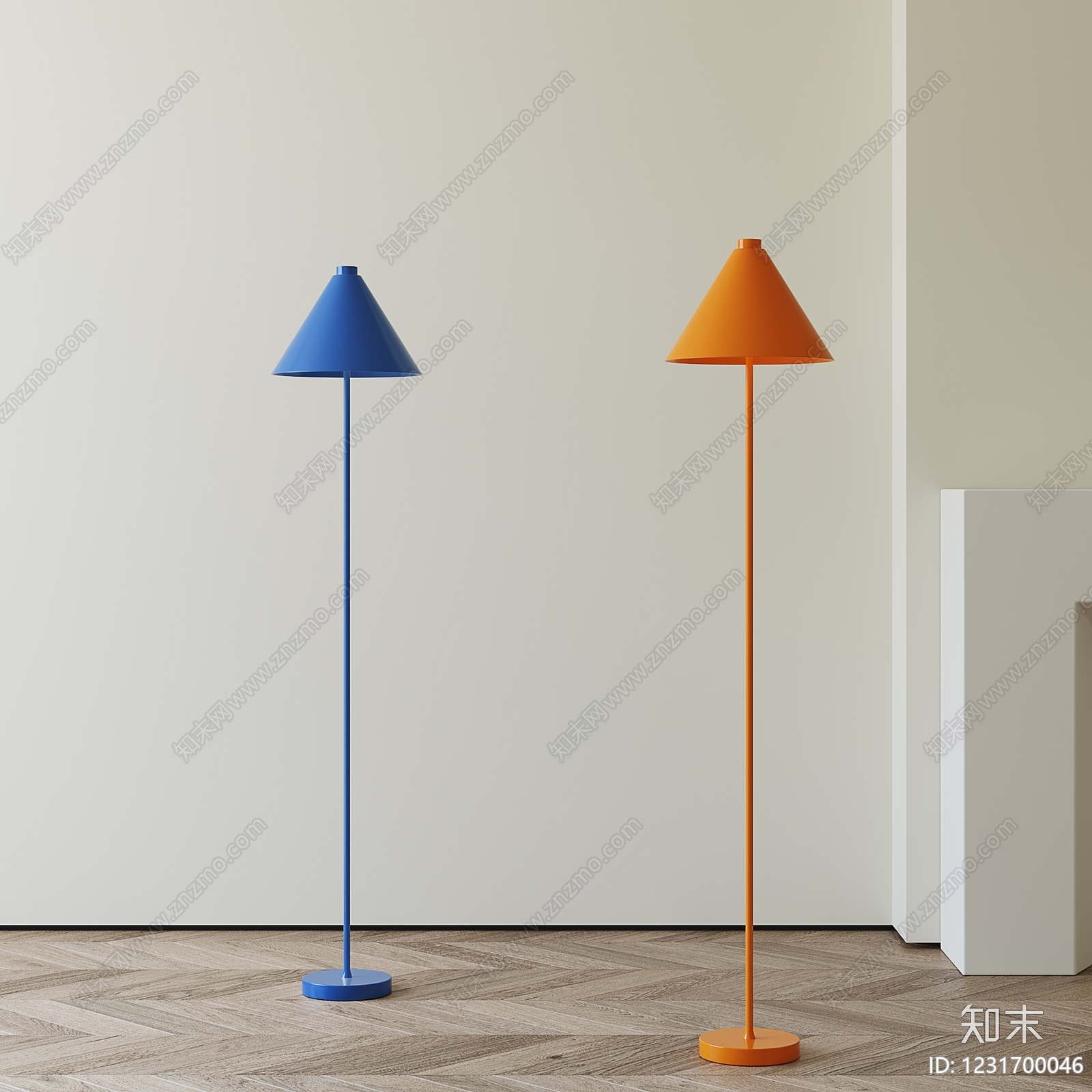 极简落地灯SU模型下载【ID:1231700046】