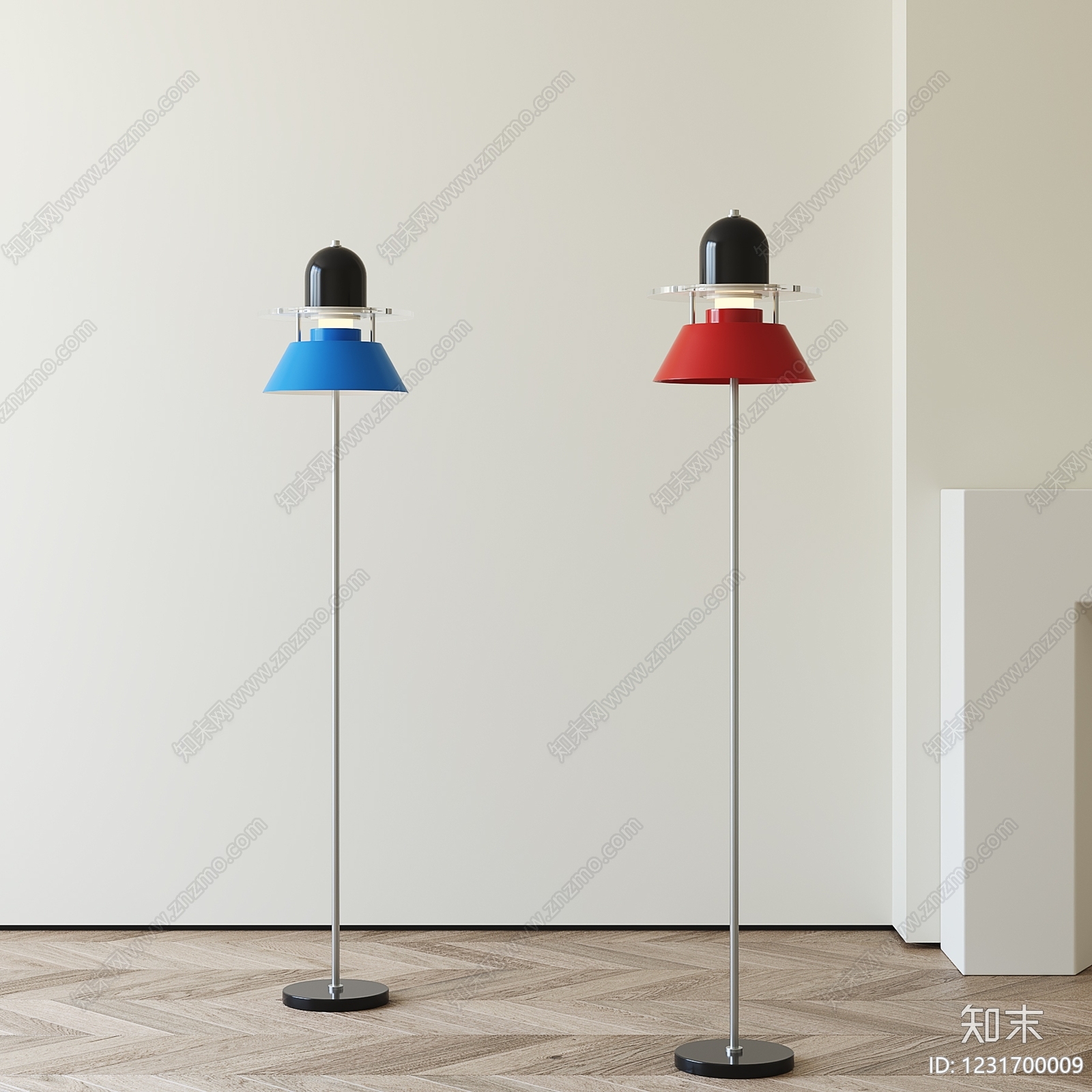 现代简约落地灯SU模型下载【ID:1231700009】