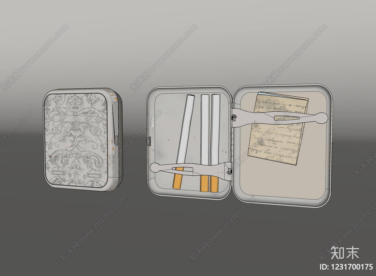复古生活用品SU模型下载【ID:1231700175】