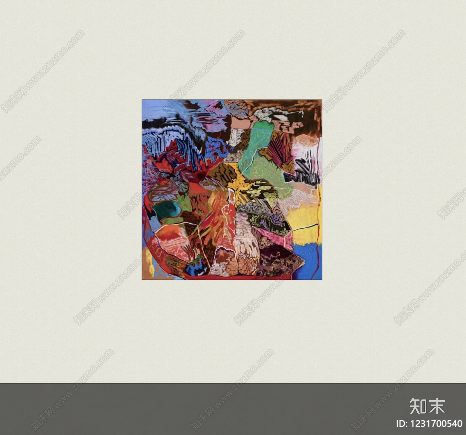 极简抽象画SU模型下载【ID:1231700540】