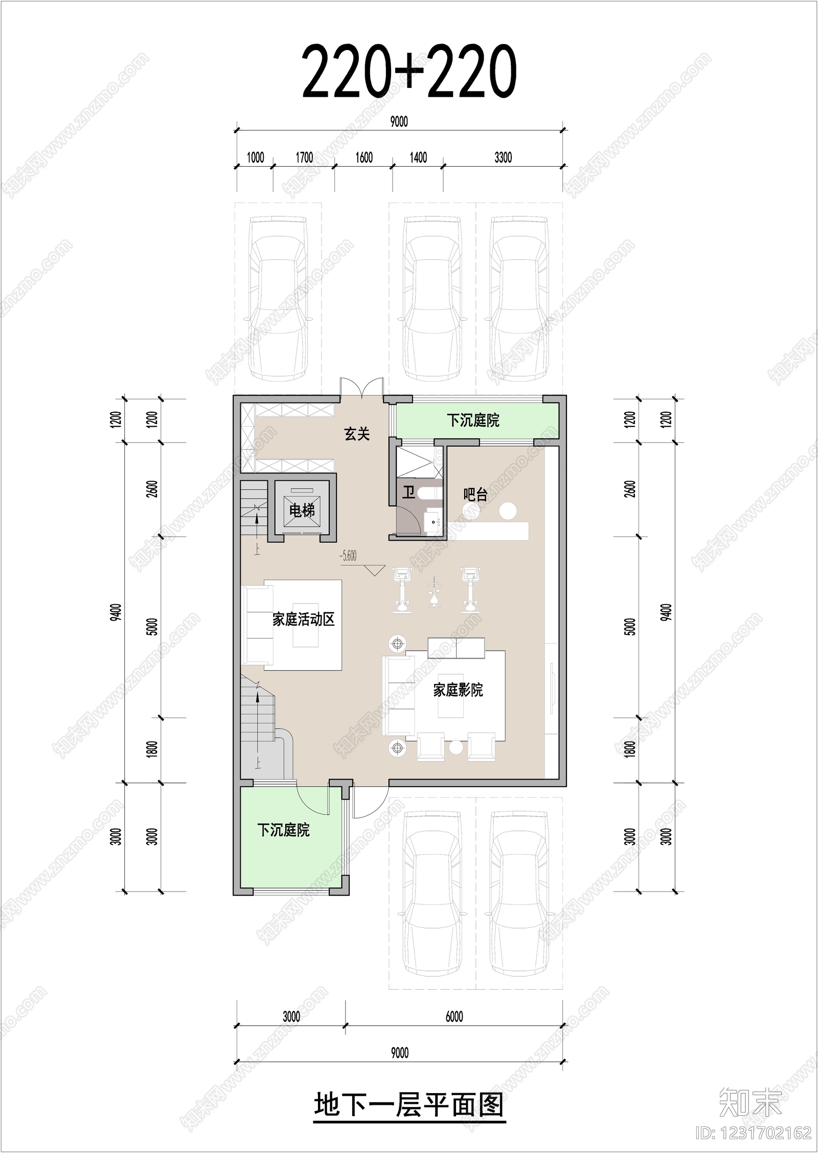 联排住宅cad施工图下载【ID:1231702162】