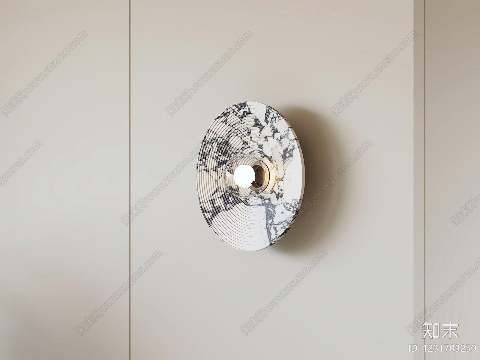 意式极简壁灯3D模型下载【ID:1231703250】