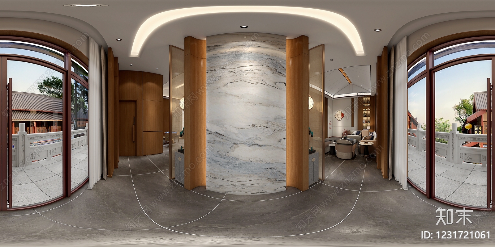 新中式包厢3D模型下载【ID:1231721061】