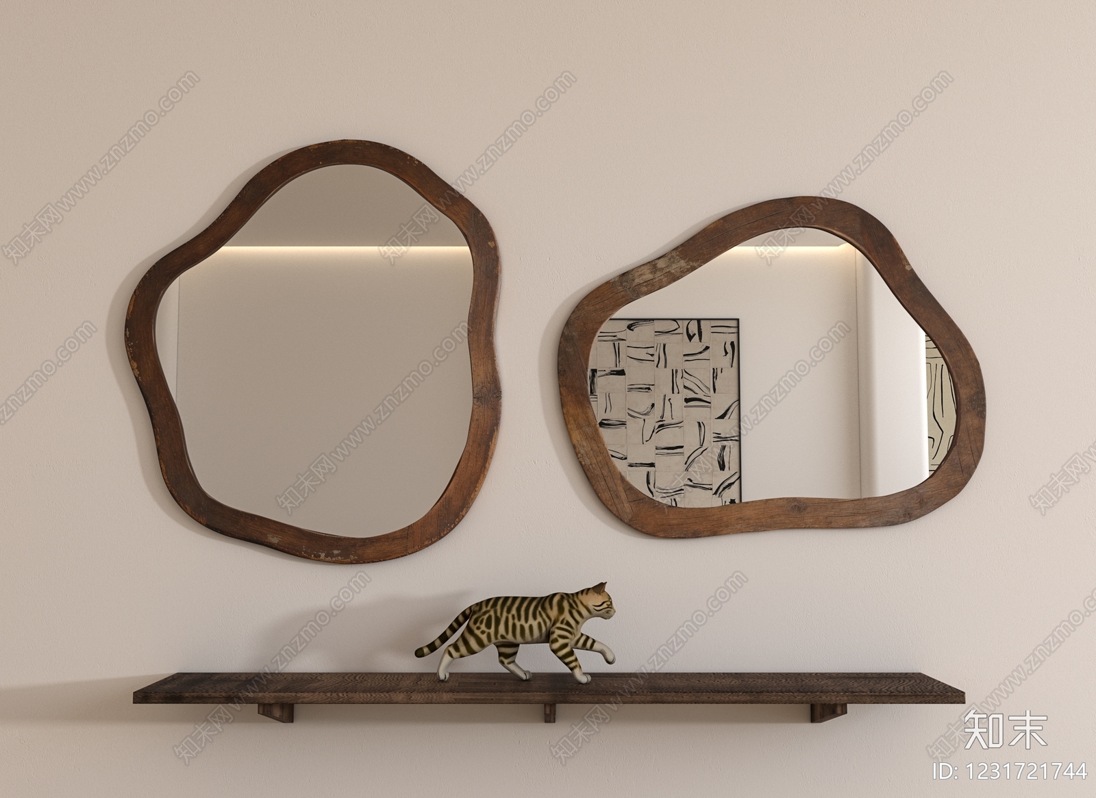 中古风镜子SU模型下载【ID:1231721744】