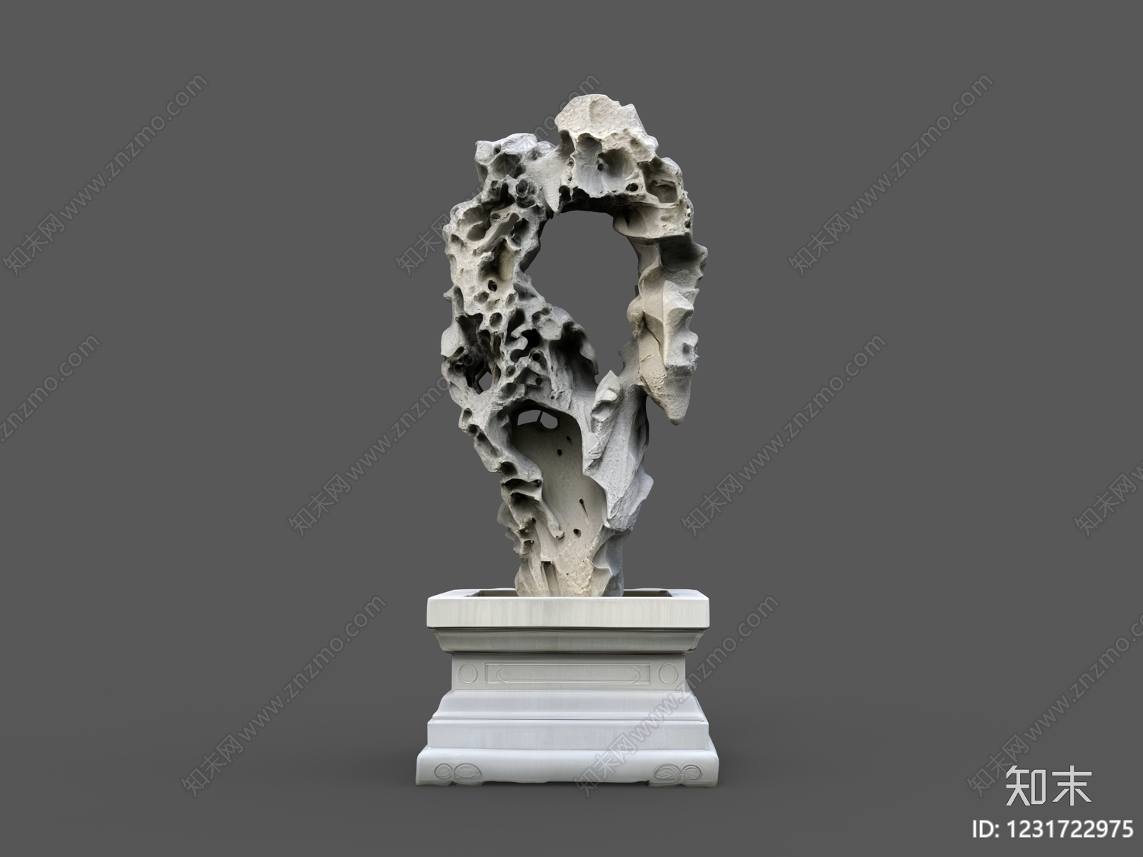 中式雕塑摆件SU模型下载【ID:1231722975】