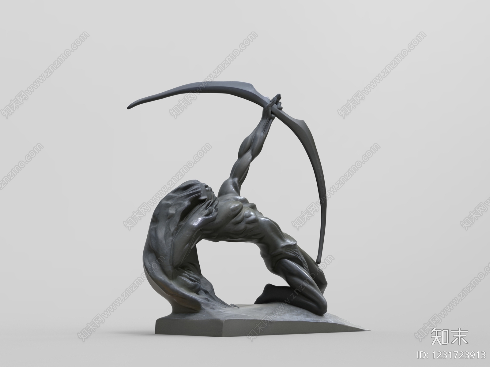 解构主义景观雕塑3D模型下载【ID:1231723913】