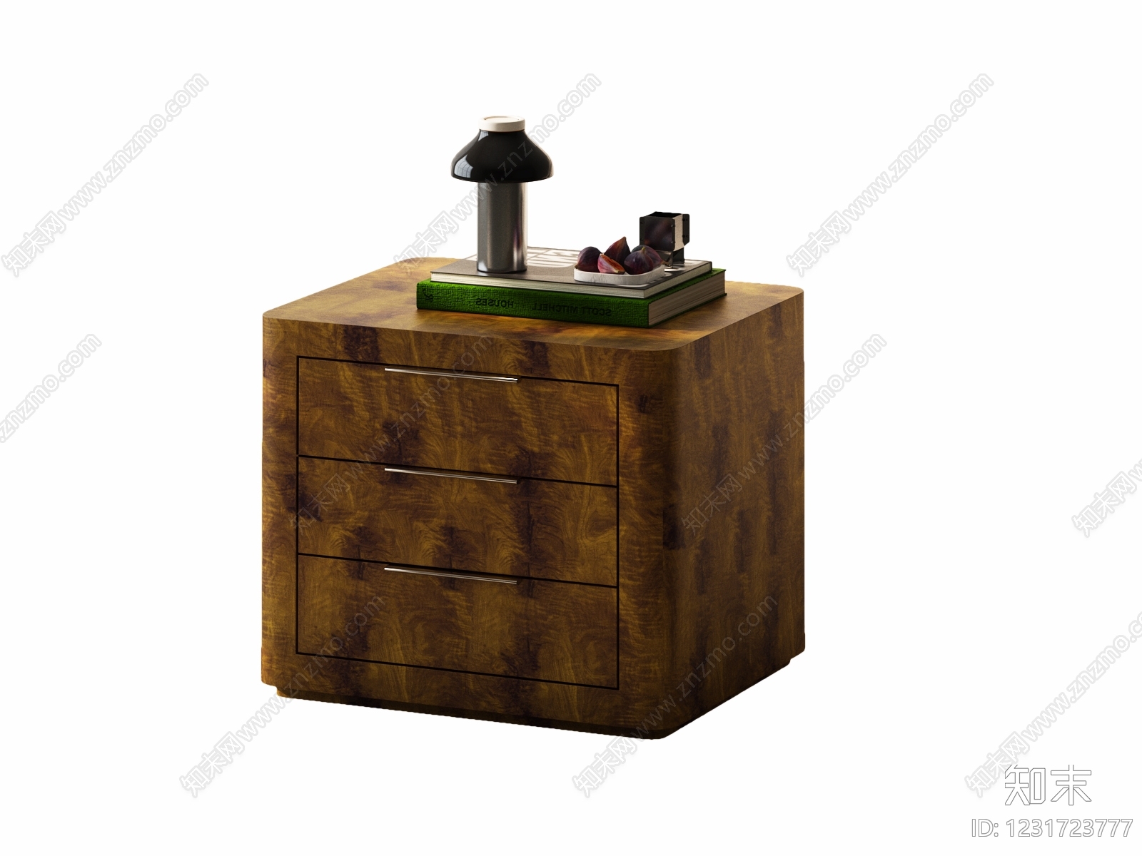 中古风床头柜SU模型下载【ID:1231723777】