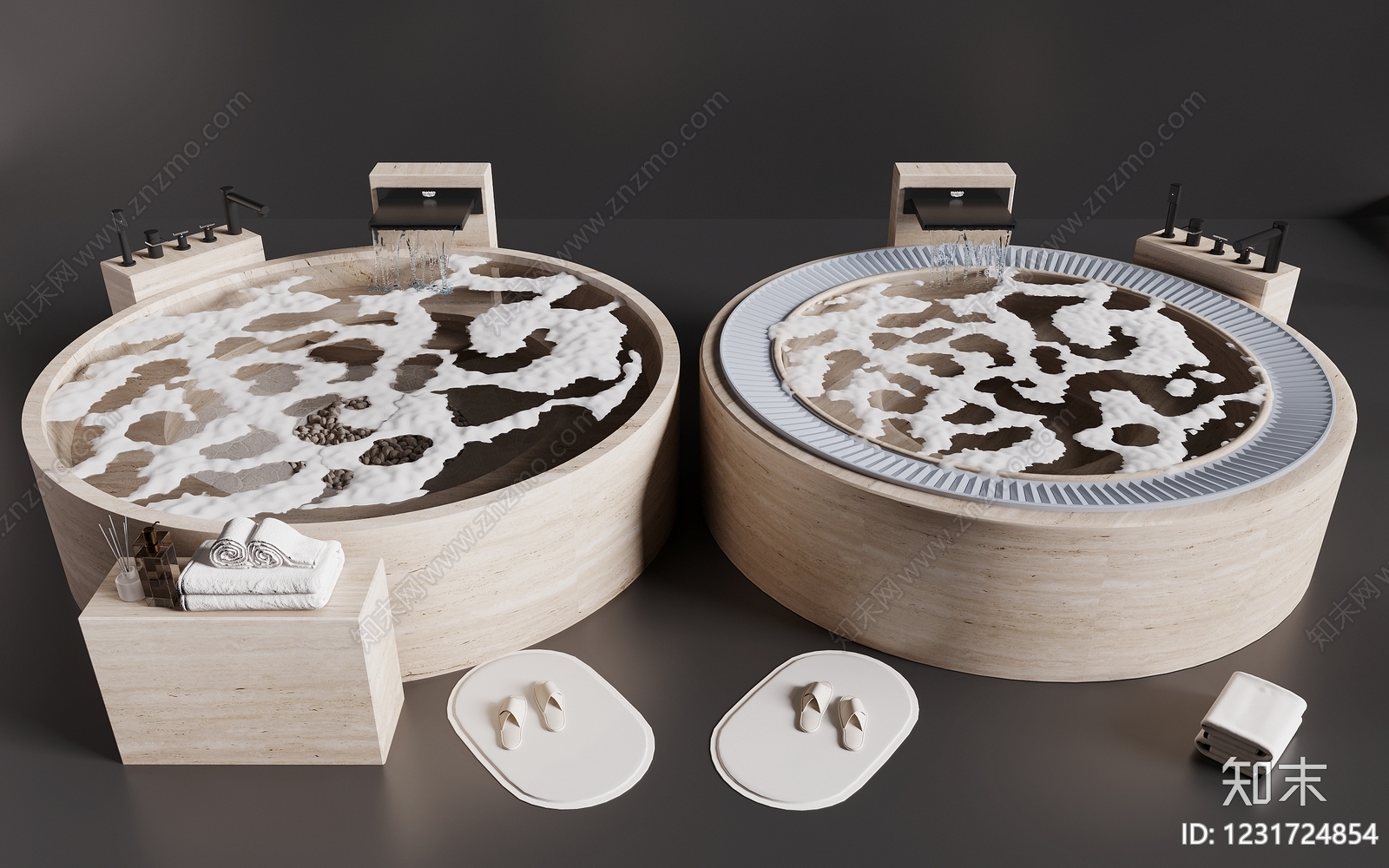 意式极简卫浴展厅3D模型渲染效果图