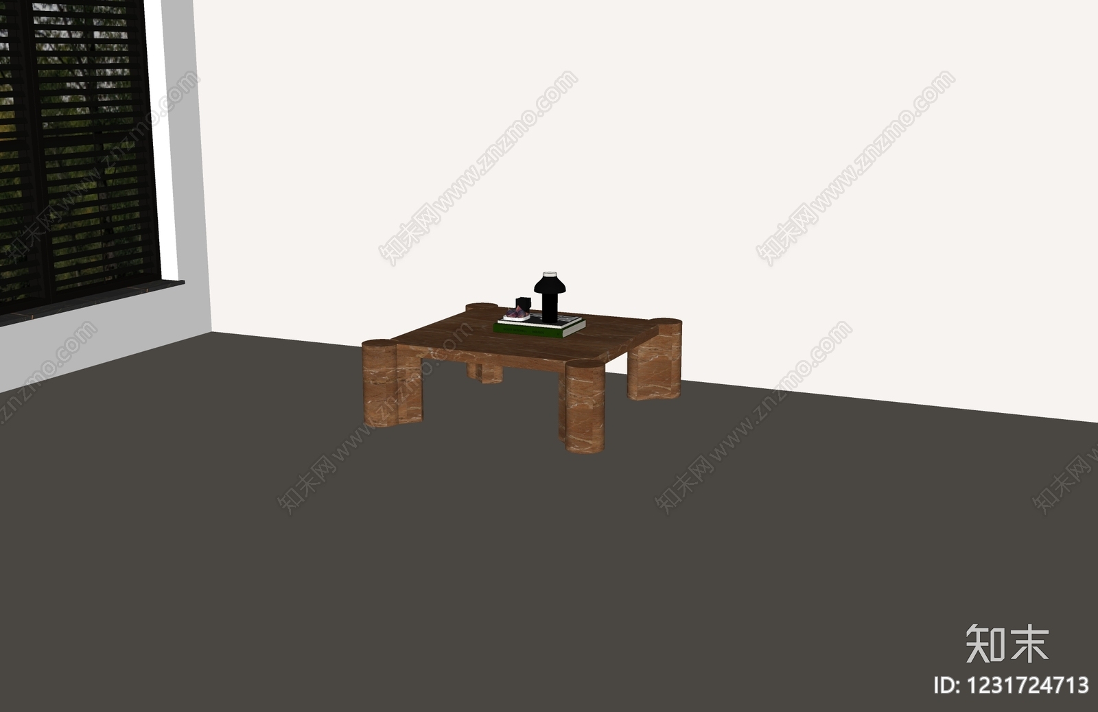 现代茶几SU模型下载【ID:1231724713】