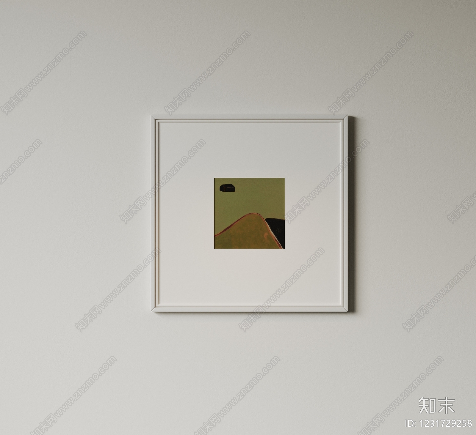 极简抽象挂画3D模型下载【ID:1231729258】