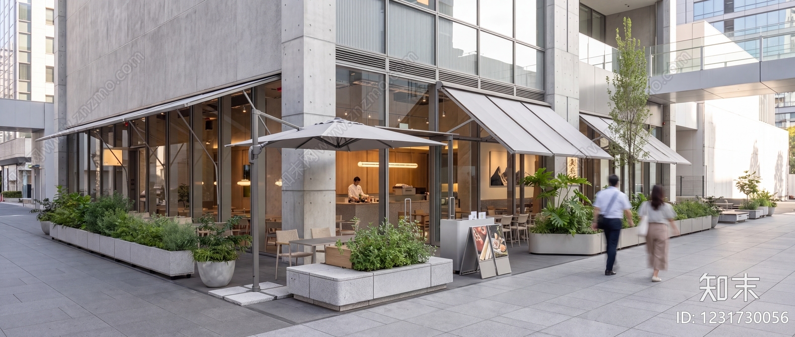 现代简约西餐厅SU模型下载【ID:1231730056】