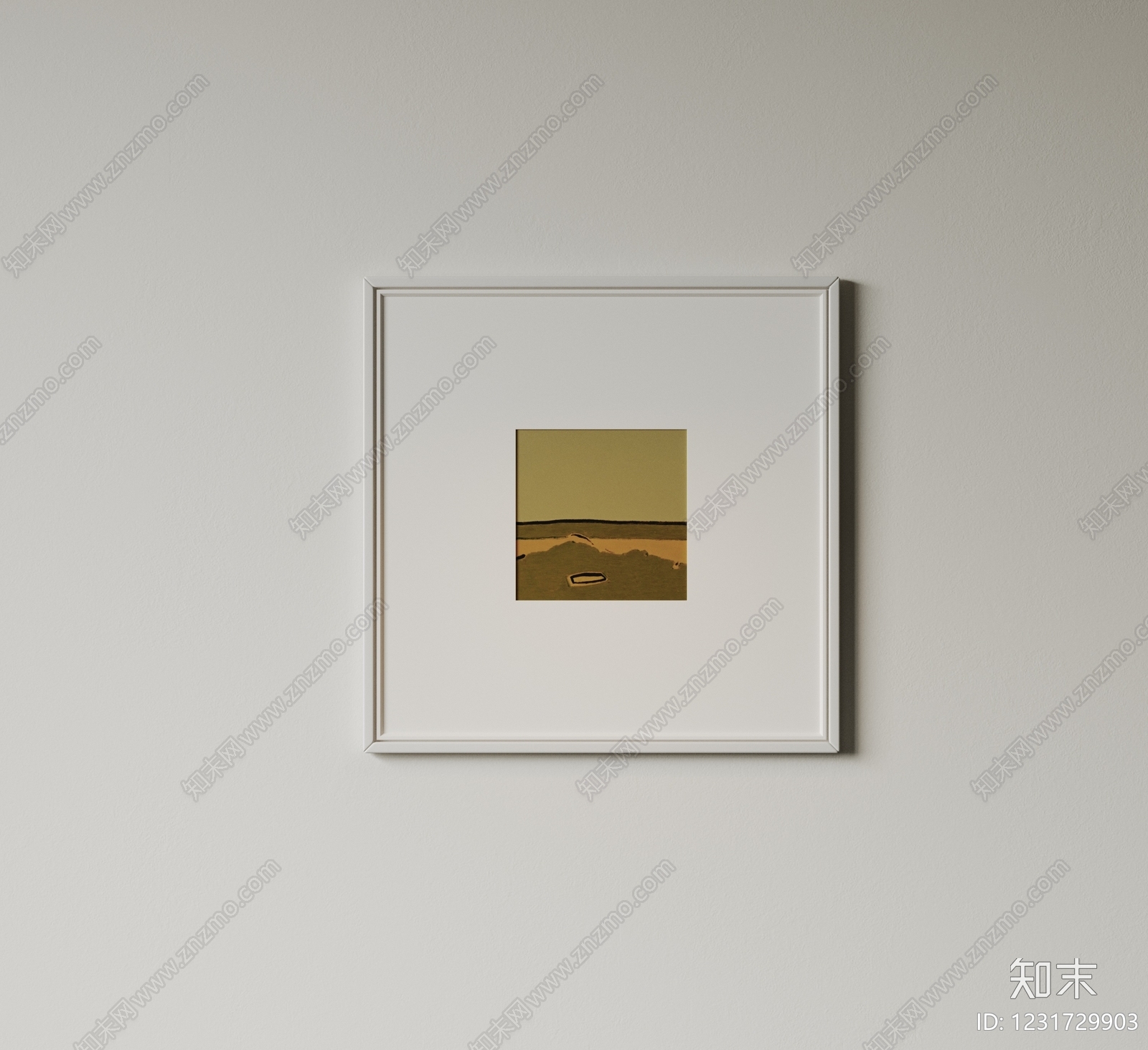 极简抽象挂画3D模型下载【ID:1231729903】