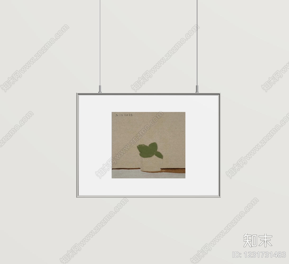极简抽象画SU模型下载【ID:1231731483】