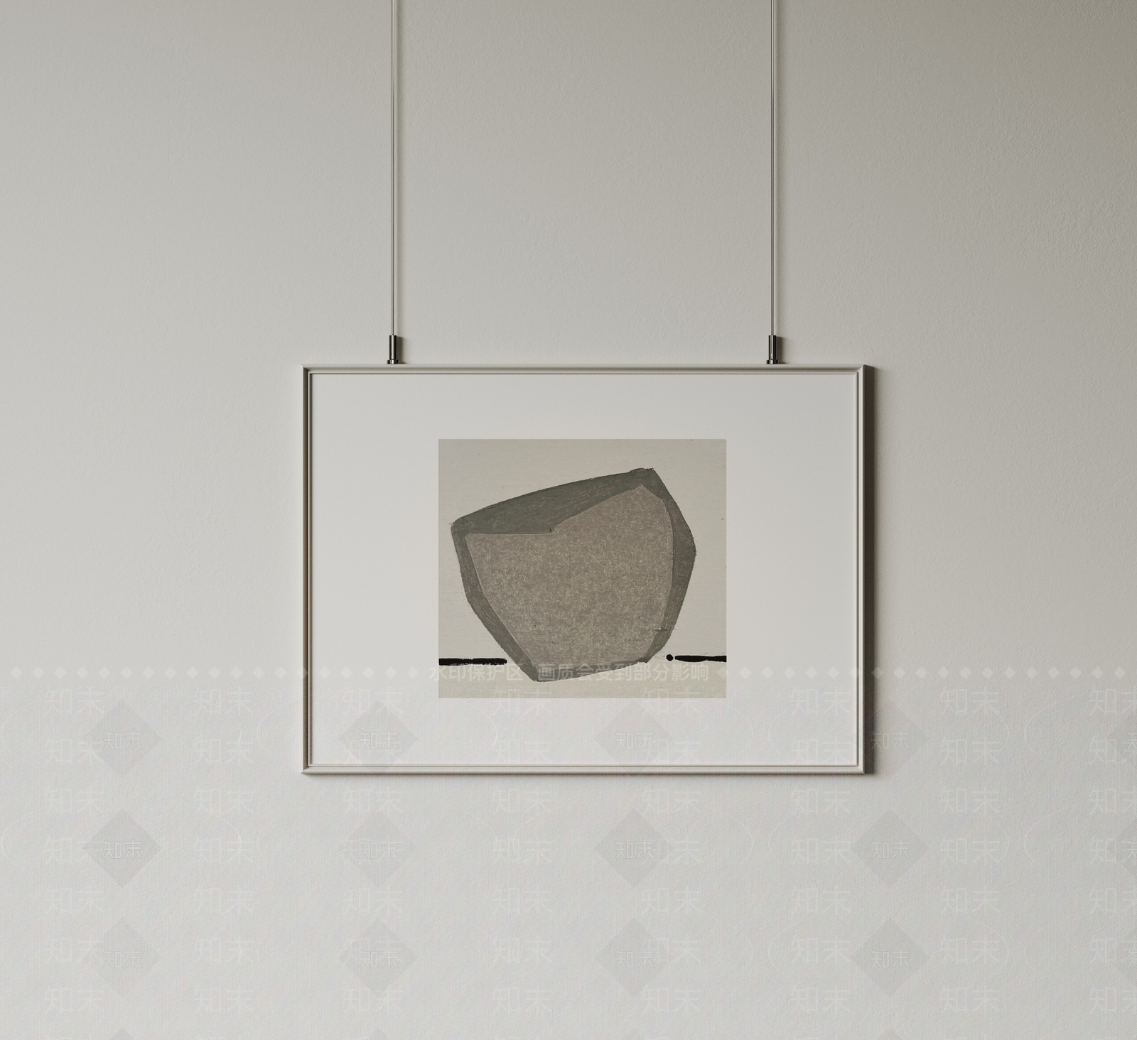 侘寂抽象挂画3D模型下载【ID:1231731885】