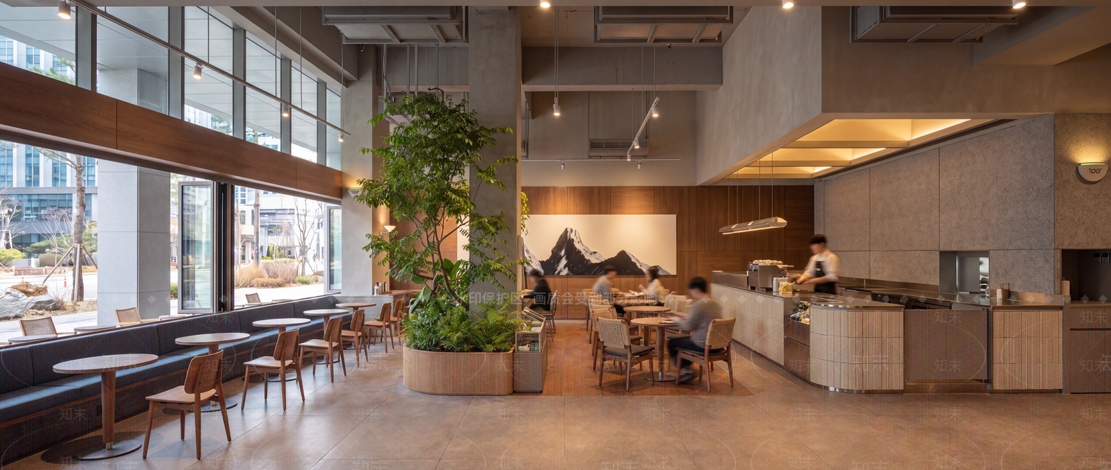 现代简约西餐厅SU模型下载【ID:1231734037】