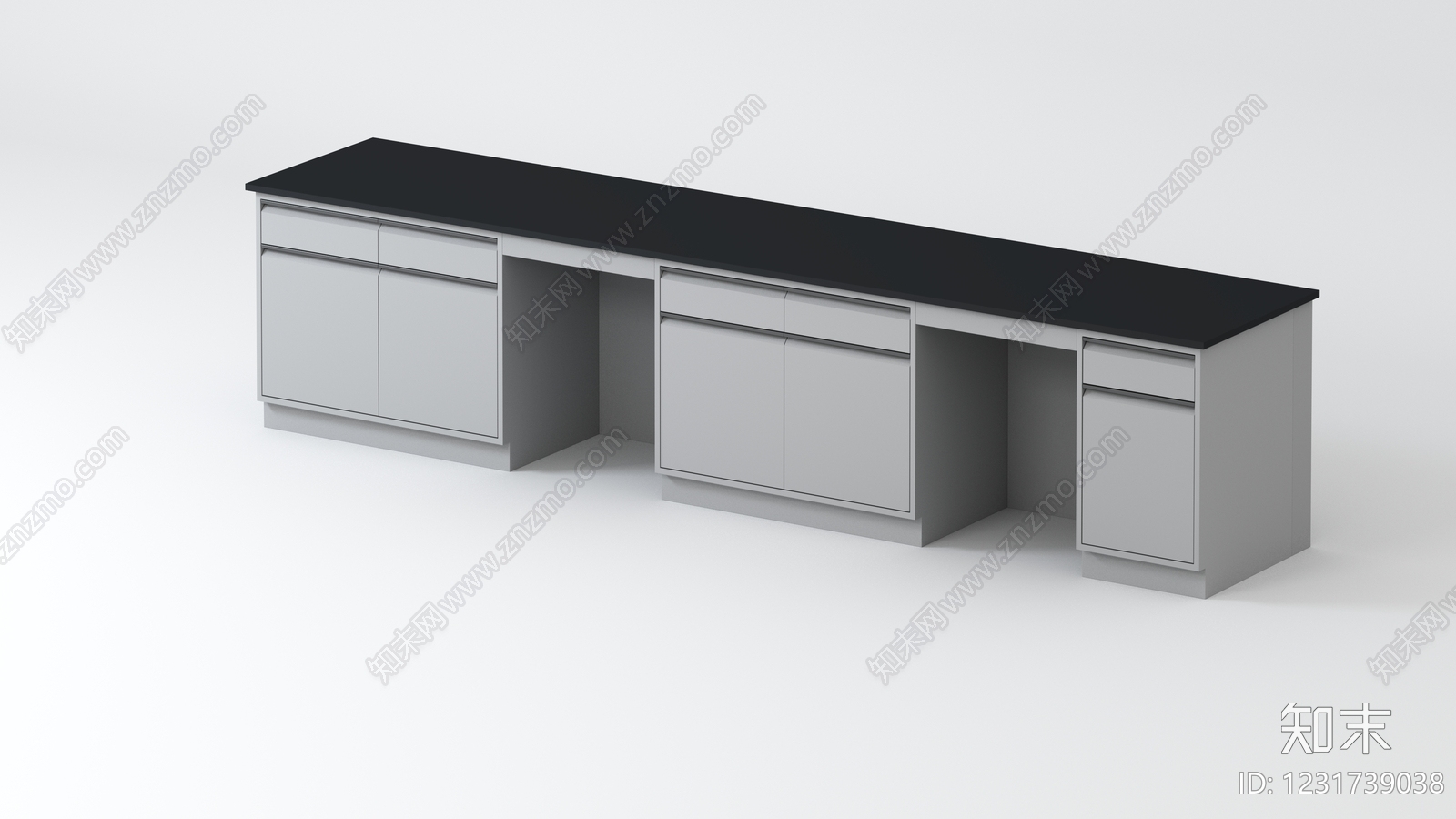 现代简约工作台3D模型下载【ID:1231739038】