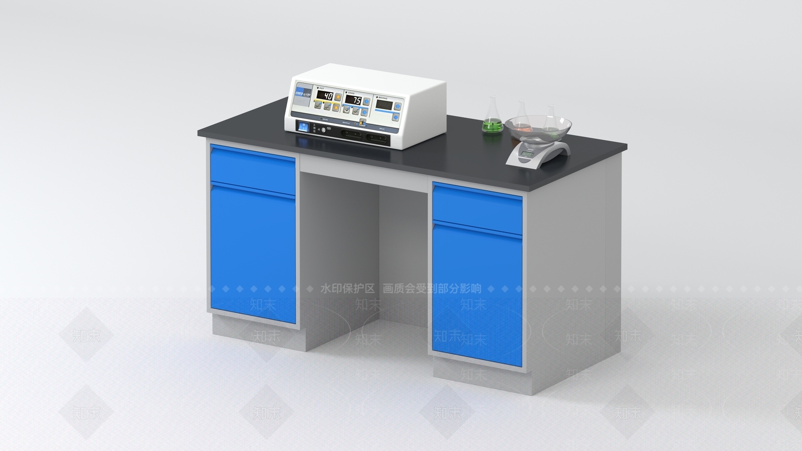 现代简约工作台3D模型下载【ID:1231739328】