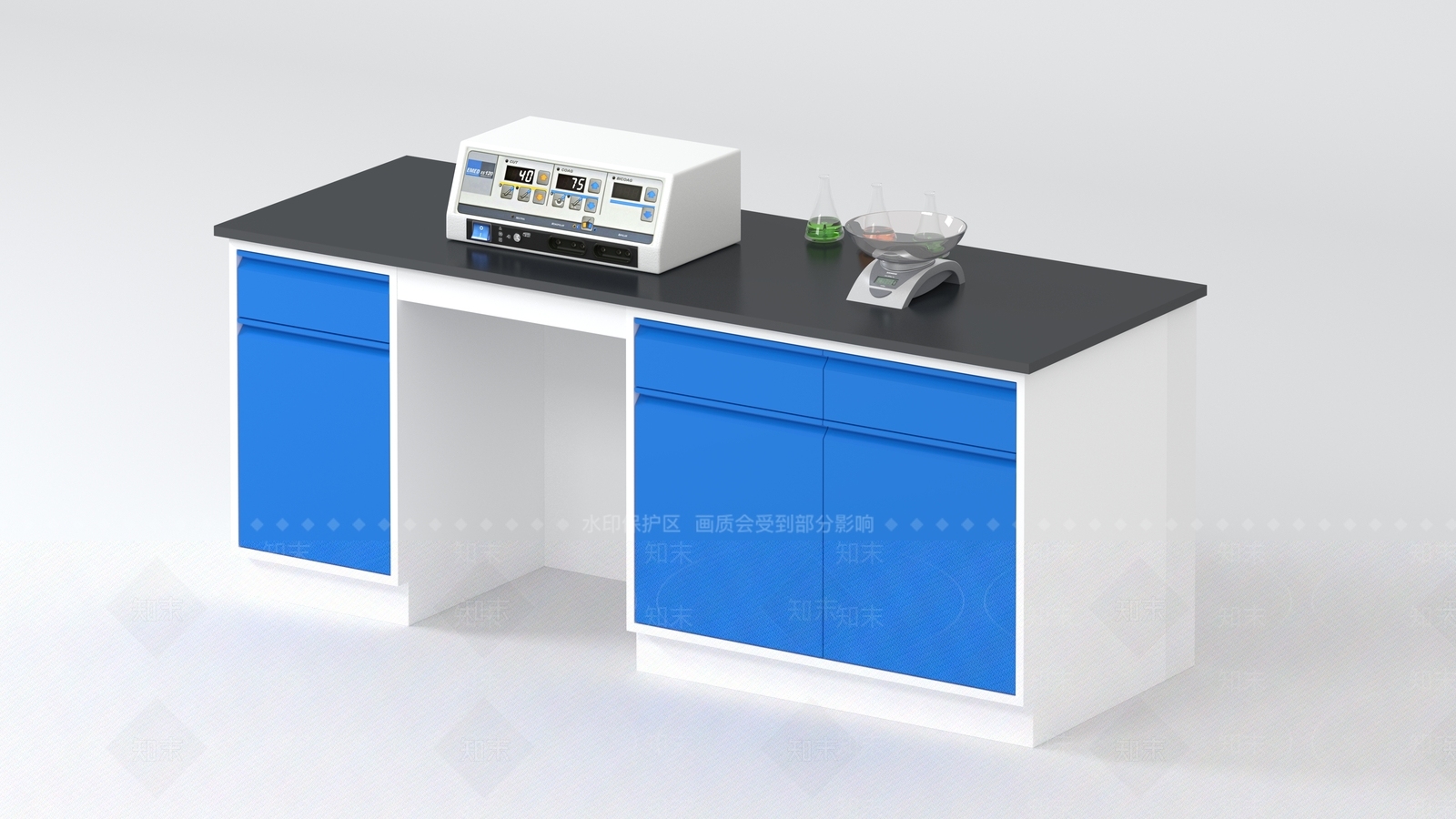 现代简约工作台3D模型下载【ID:1231739590】