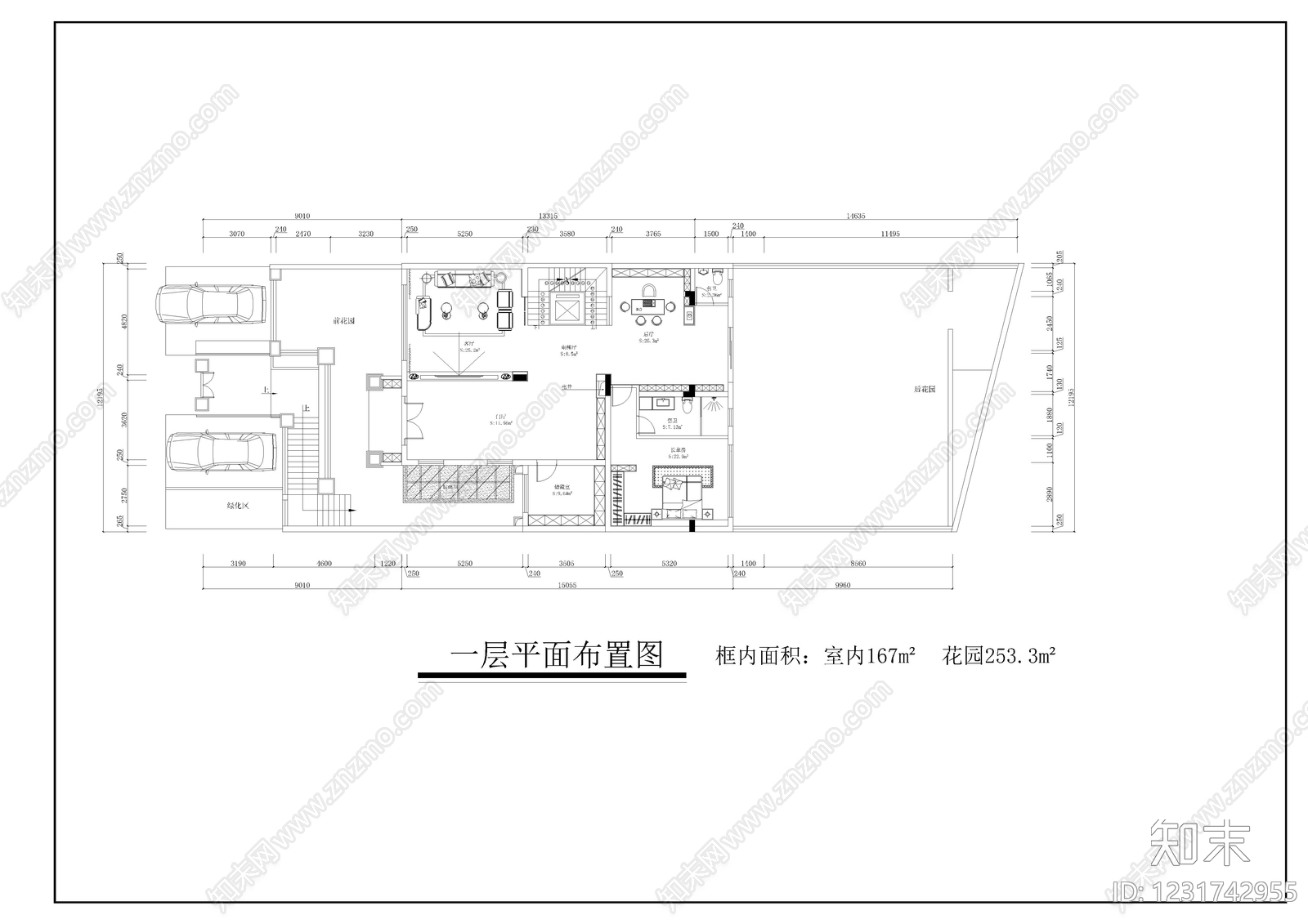 别墅建筑cad施工图下载【ID:1231742955】
