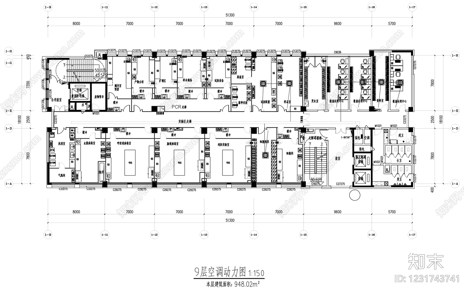 实验室cad施工图下载【ID:1231743741】