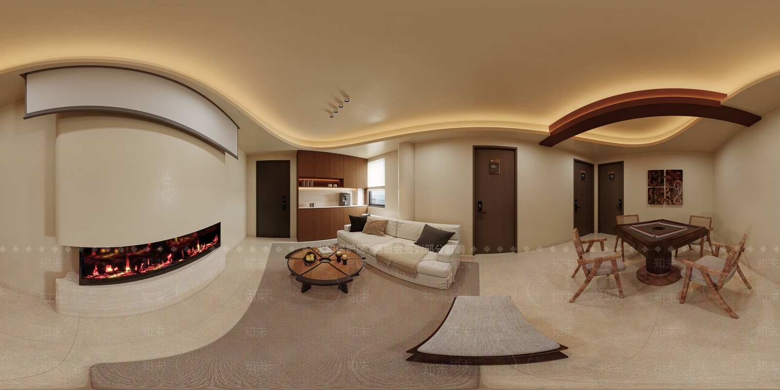 奶油风民宿3D模型下载【ID:1231744440】