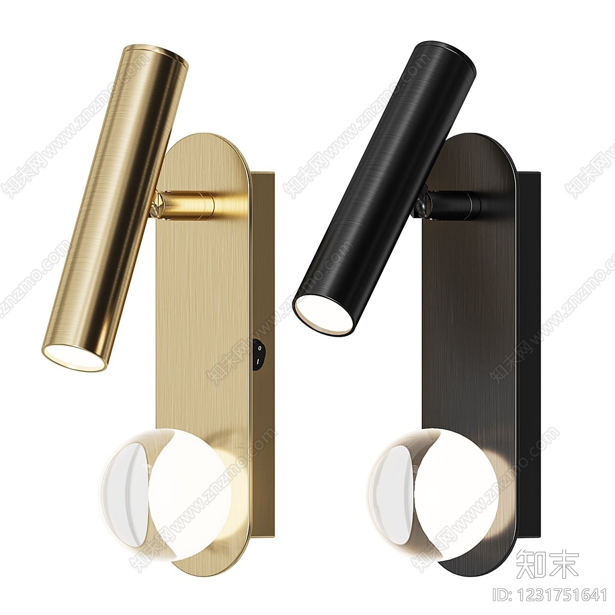 轻奢床头壁灯3D模型下载【ID:1231751641】