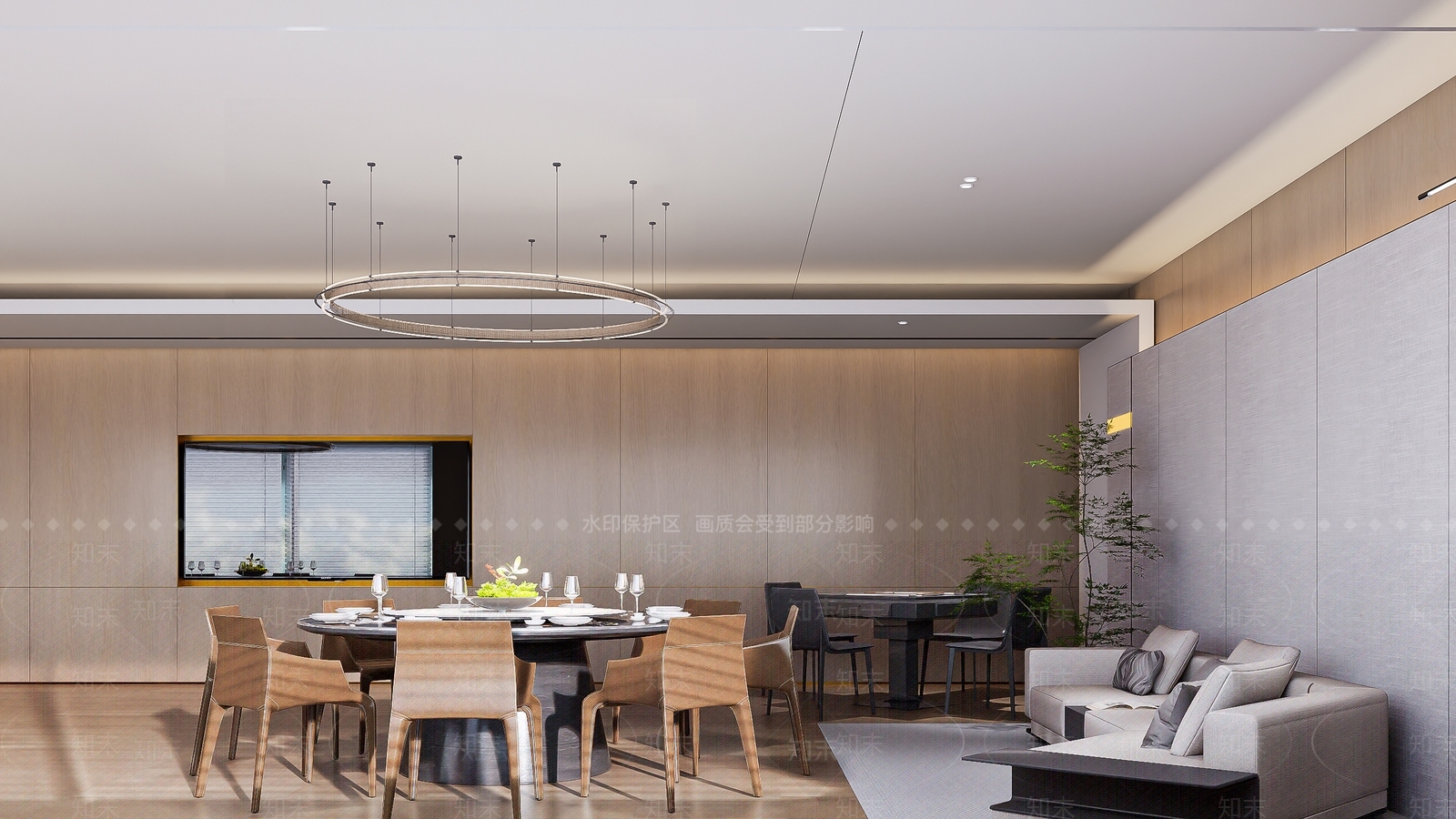 现代简约包厢3D模型下载【ID:1231754152】