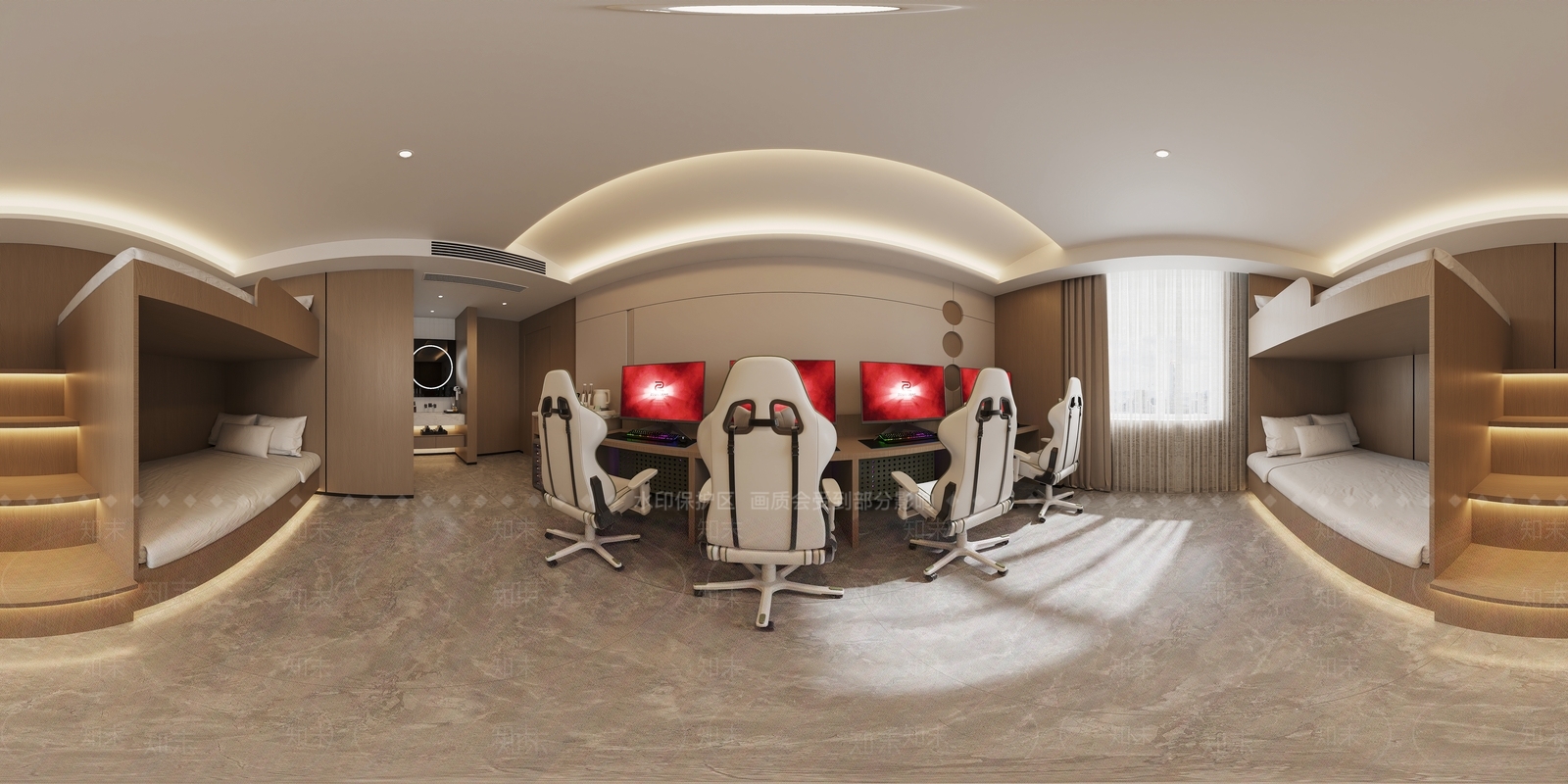现代简约网吧网咖3D模型下载【ID:1231761086】