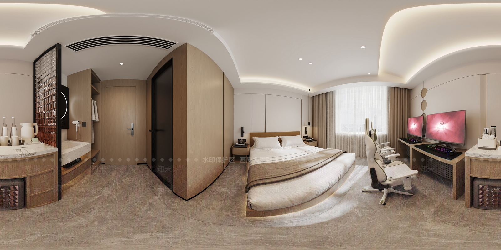 现代简约网吧网咖3D模型下载【ID:1231761086】