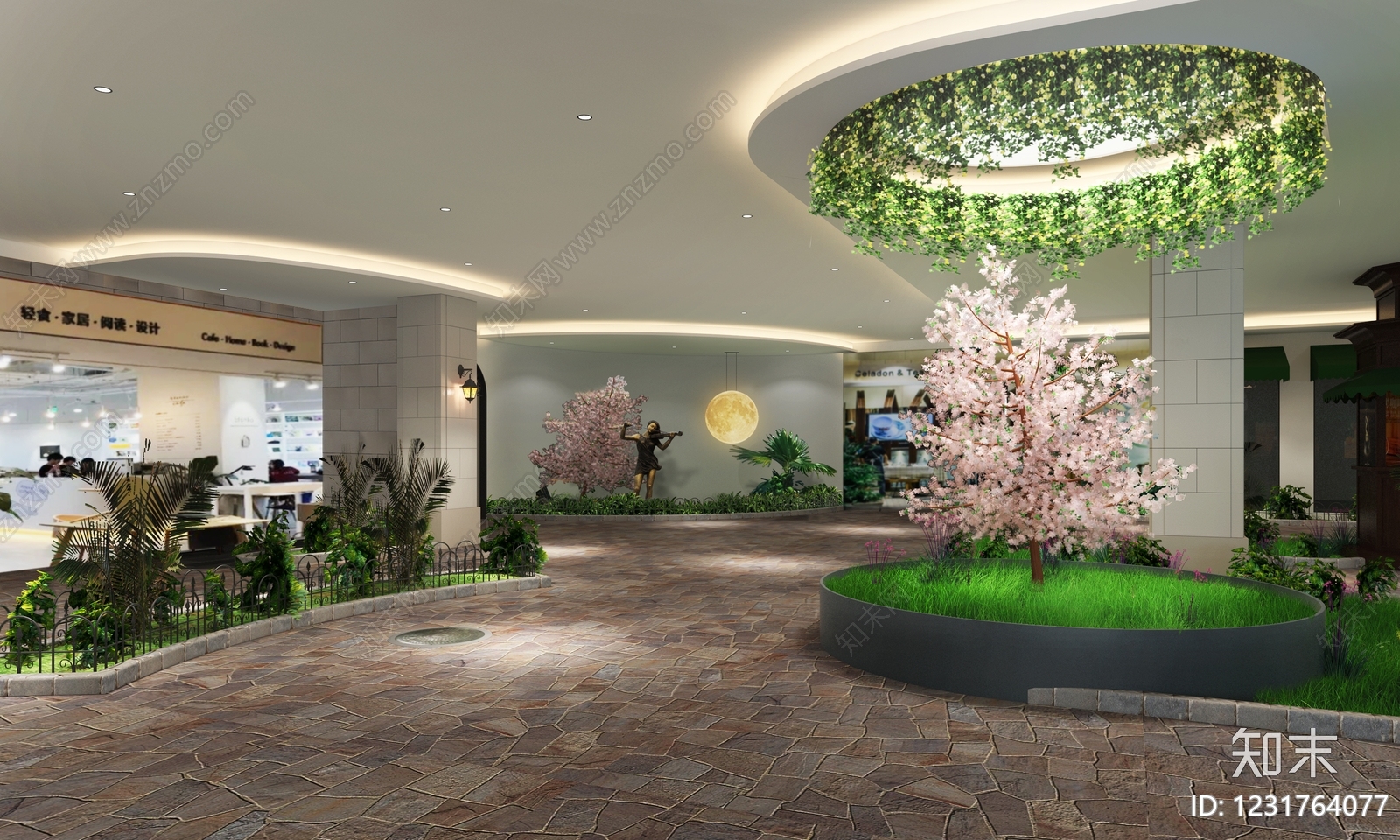 美式商场3D模型下载【ID:1231764077】