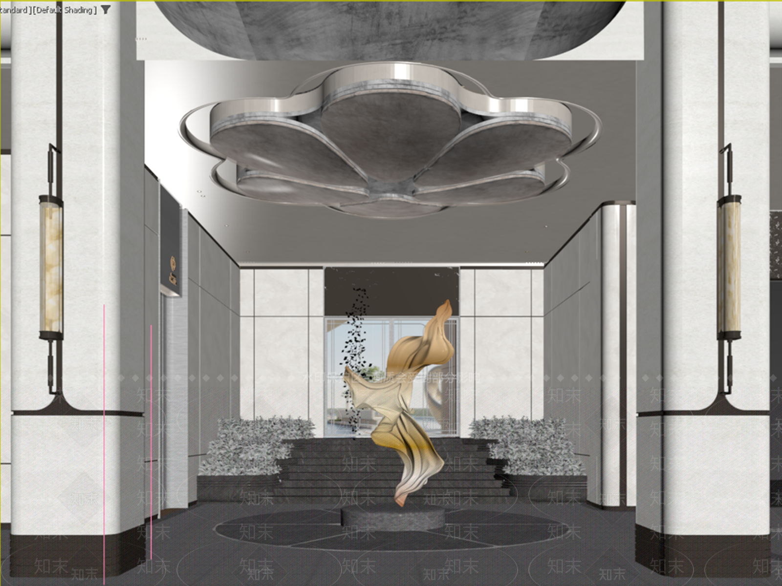 新中式售楼处3D模型下载【ID:1231765607】