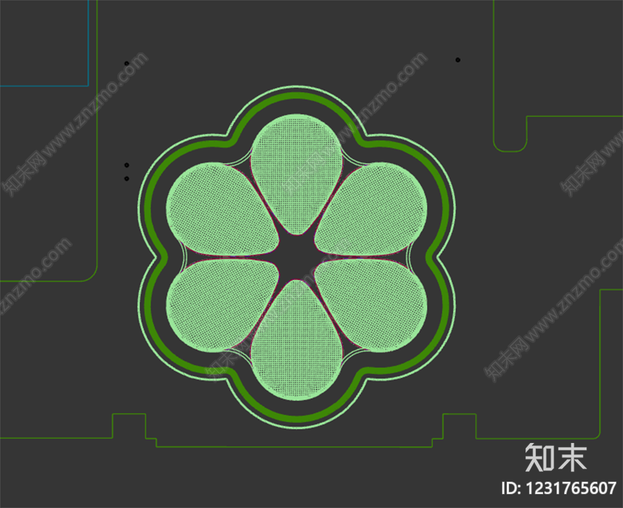 新中式售楼处3D模型下载【ID:1231765607】