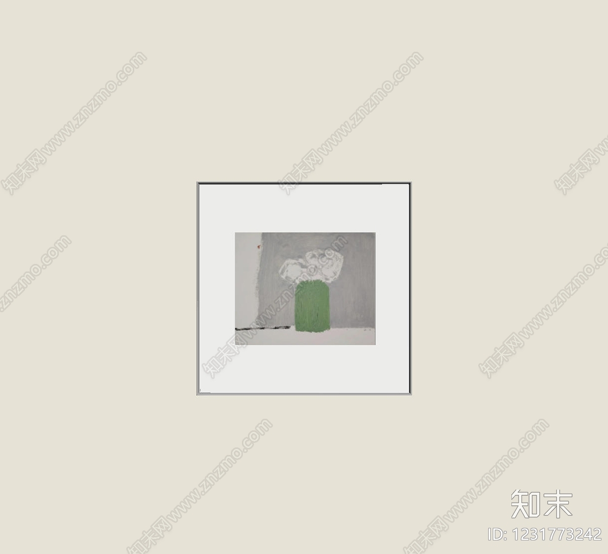极简抽象画SU模型下载【ID:1231773242】