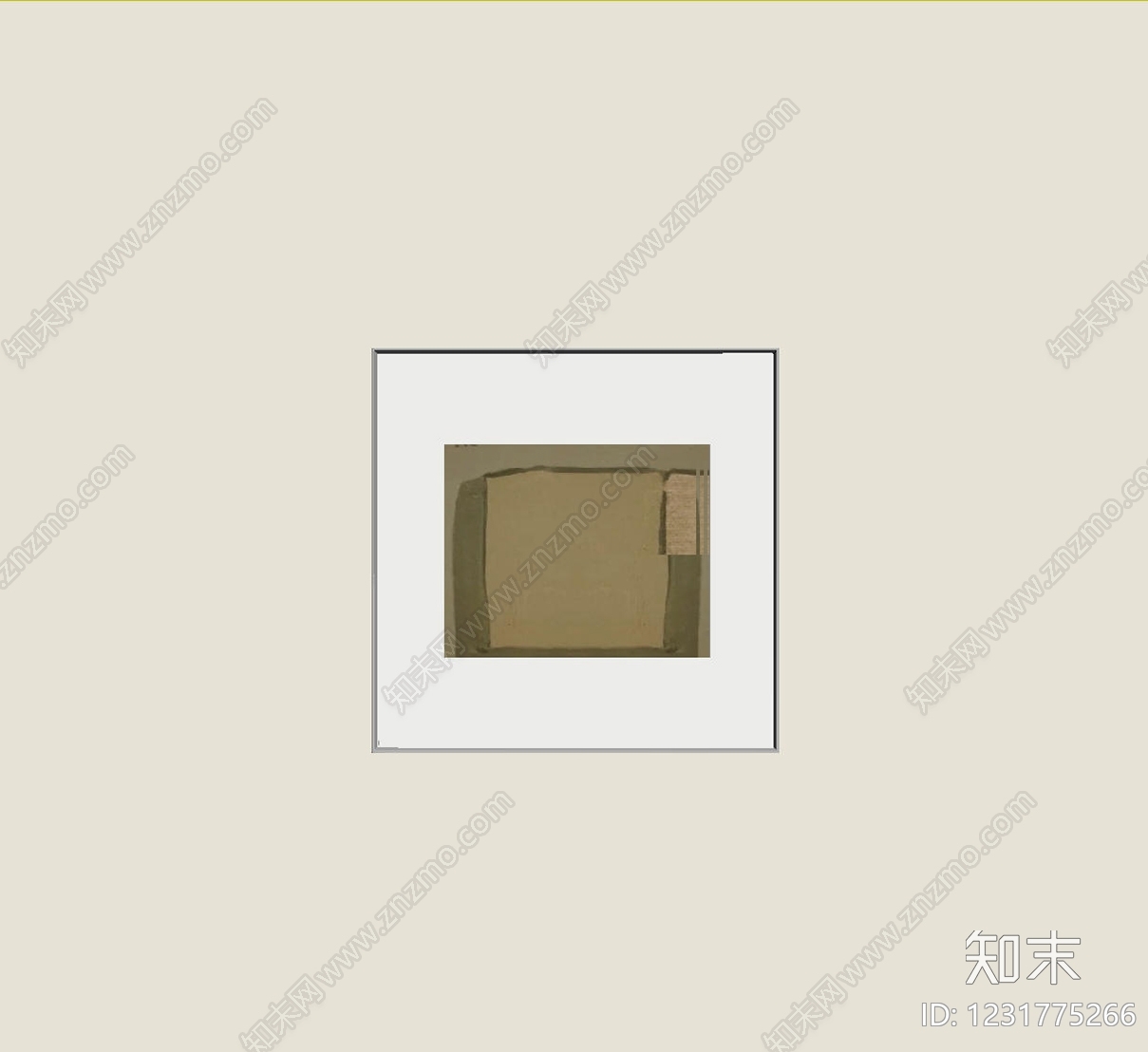 侘寂抽象画SU模型下载【ID:1231775266】