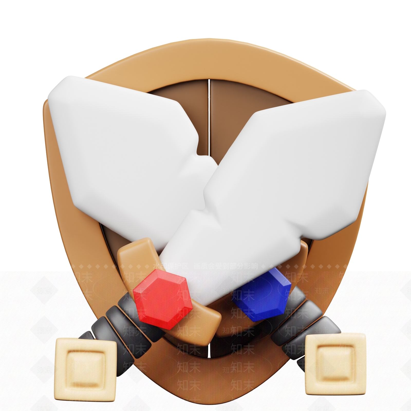 logo3D模型渲染效果图
