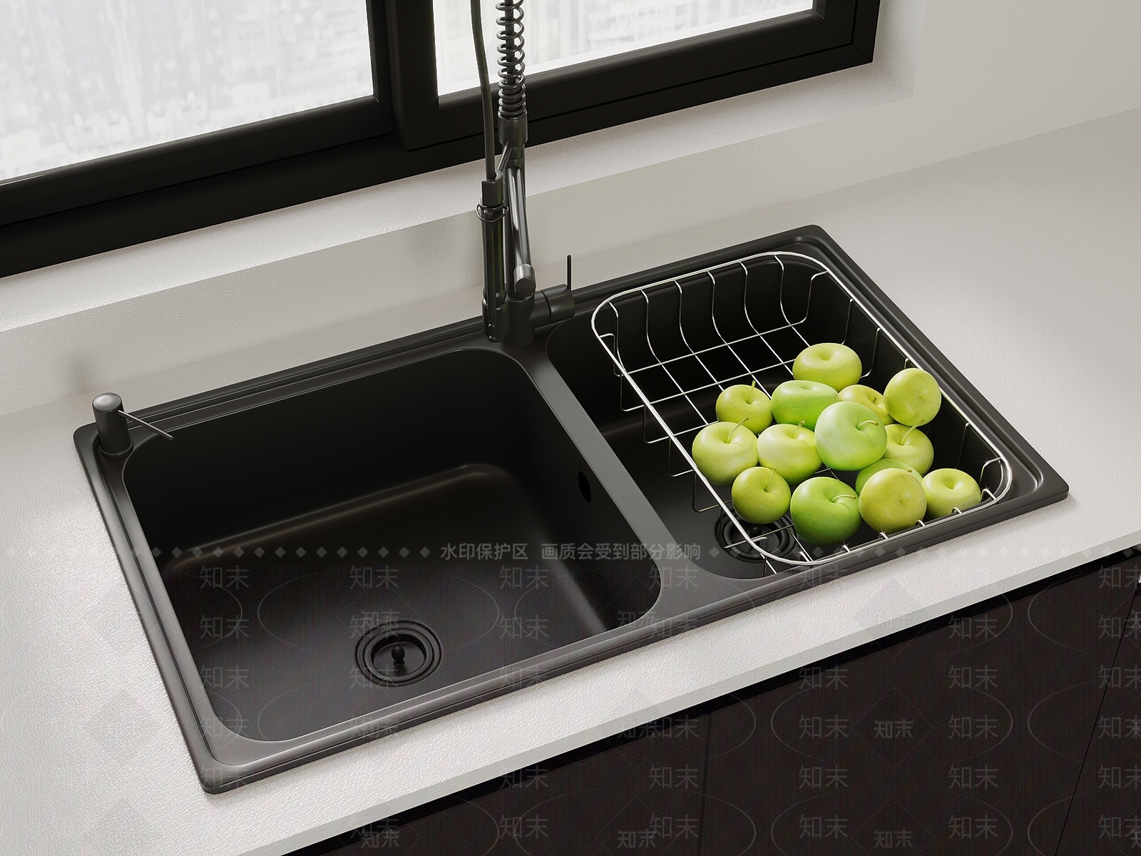 现代简约水槽3D模型下载【ID:1231787126】