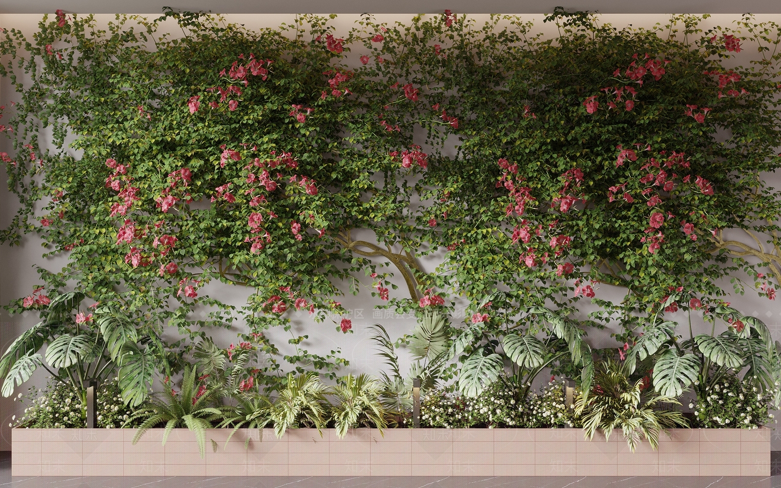 现代垂直绿化3D模型下载【ID:1231791141】