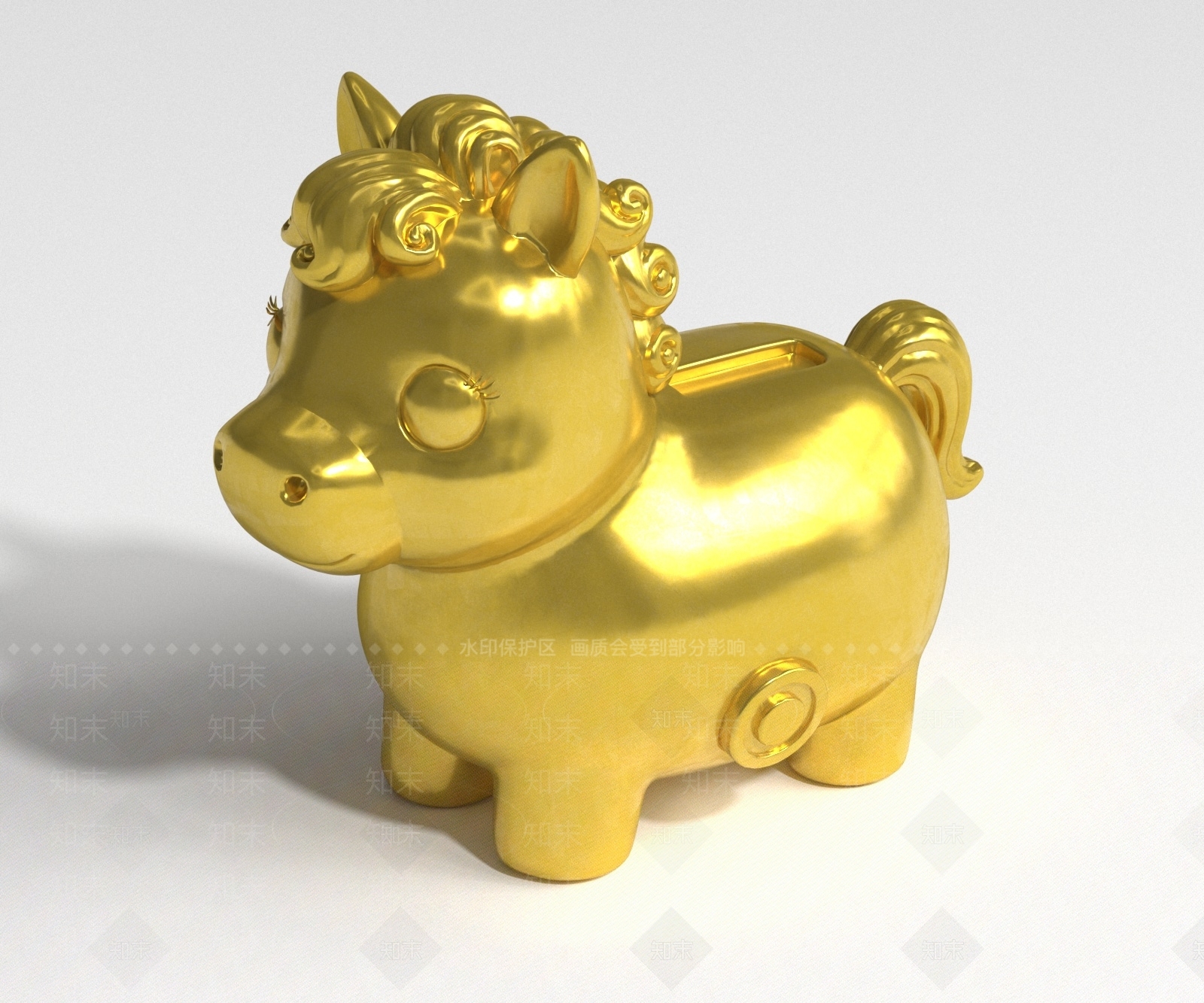 轻奢雕塑摆件3D模型下载【ID:1231791088】