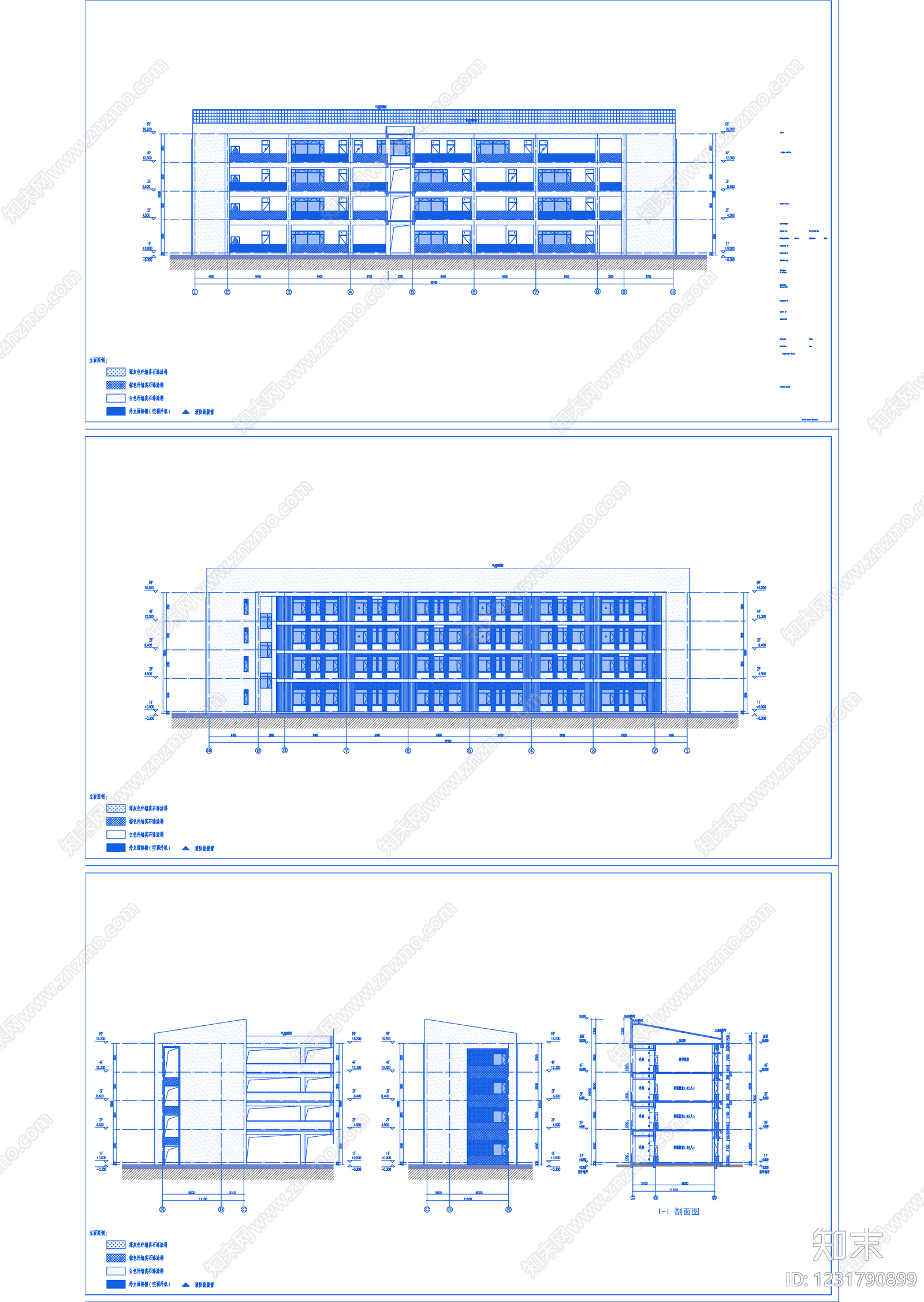 学校建筑cad施工图下载【ID:1231790899】